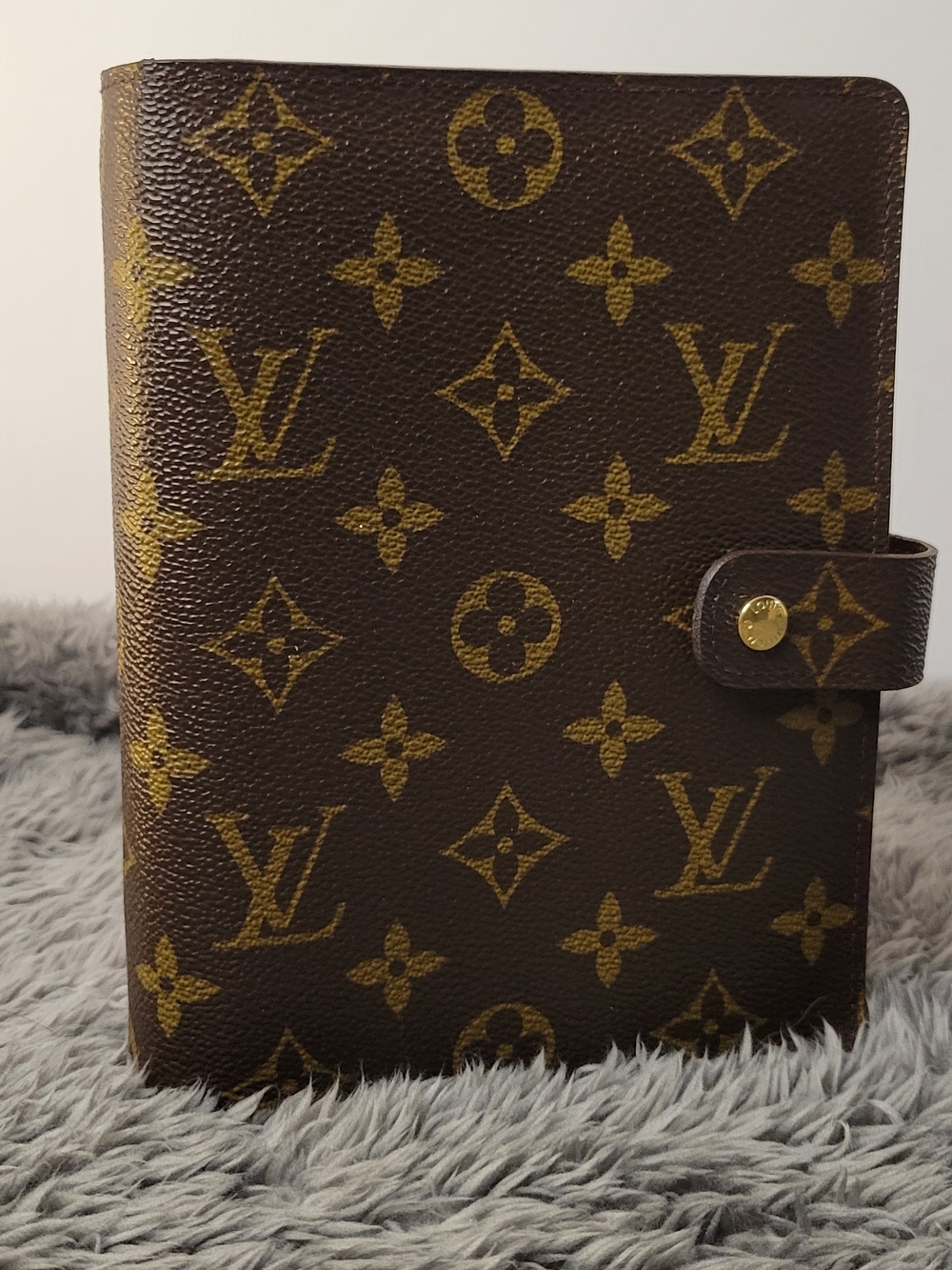 Louis Vuitton Brown Monogram Canvas Agenda Cover MM Size